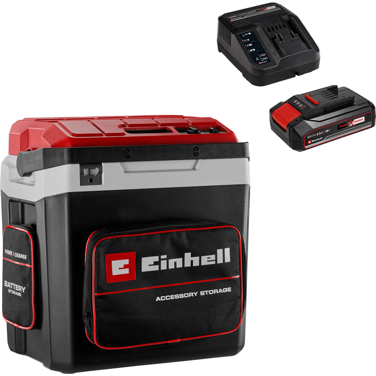 Einhell TE-COL 18/27 Li 18v Cordless or Corded Cool Box 1 x 2.5ah Li-ion Charger