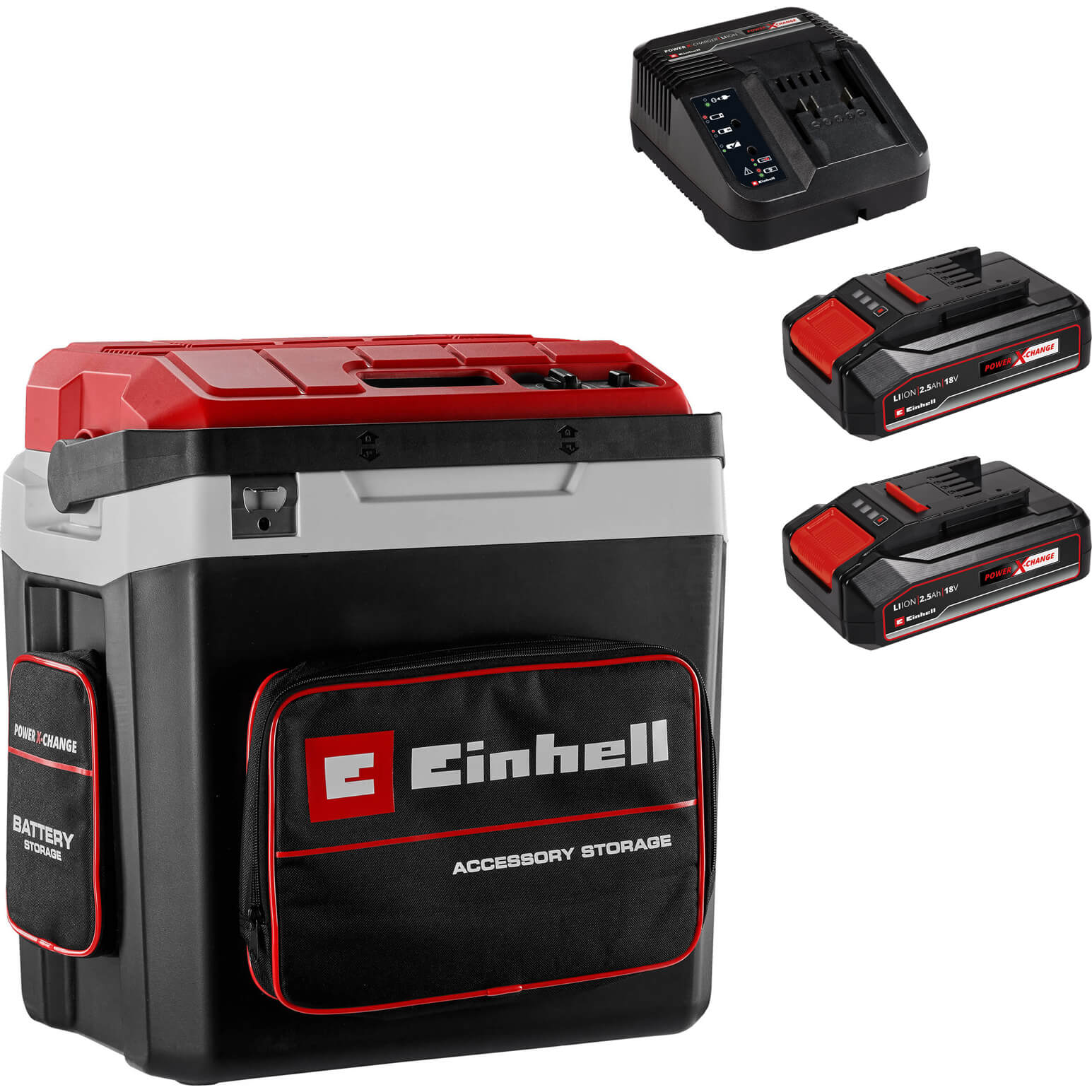 Einhell TE-COL 18/27 Li 18v Cordless or Corded Cool Box 2 x 2.5ah Li-ion Charger
