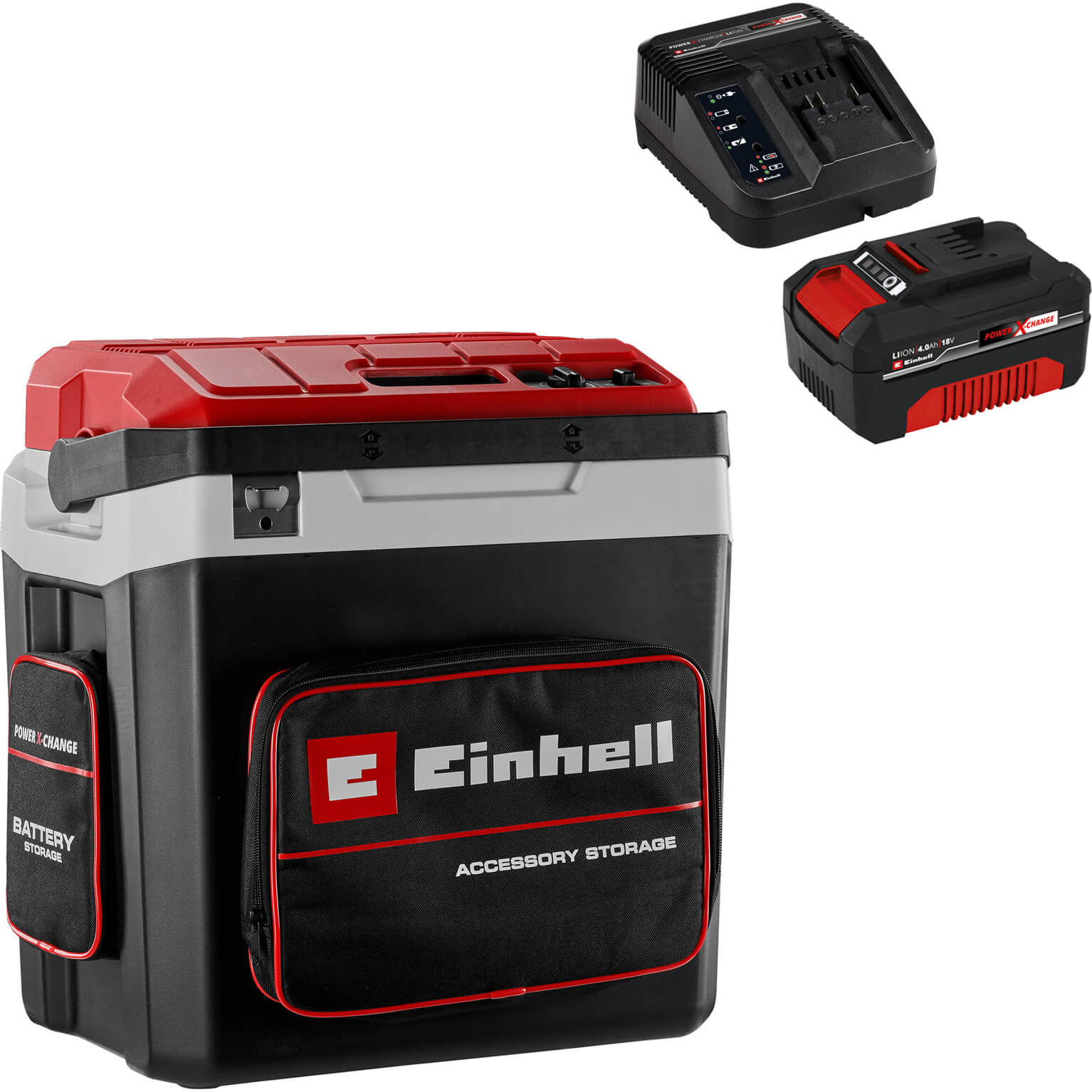 Einhell TE-COL 18/27 Li 18v Cordless or Corded Cool Box 1 x 4ah Li-ion Charger