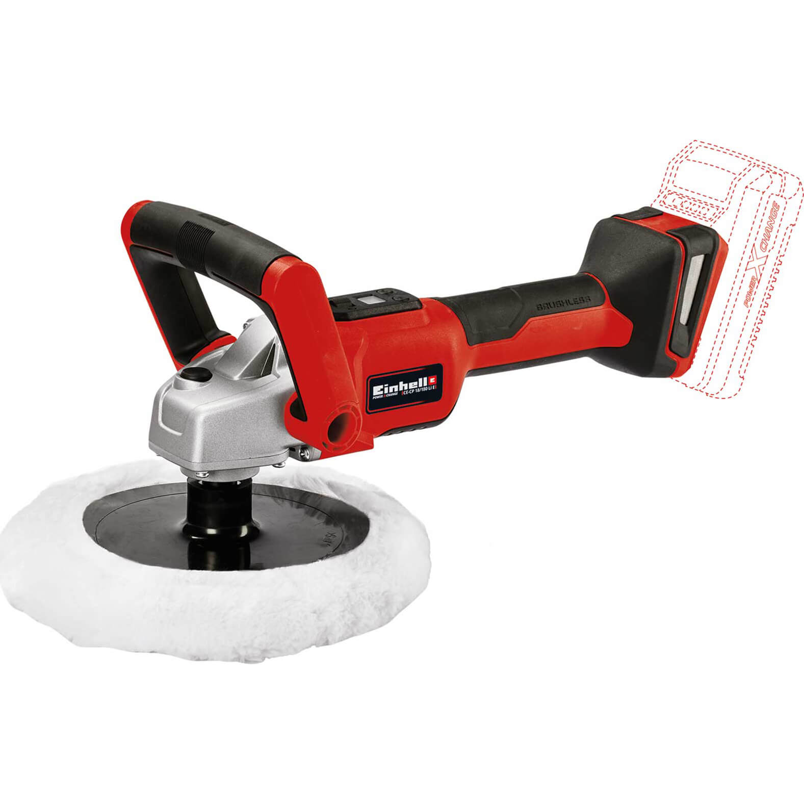 Image of Einhell CE-CP 18/180 Li 18v Cordless Polisher and Sander 180mm No Batteries No Charger No Case