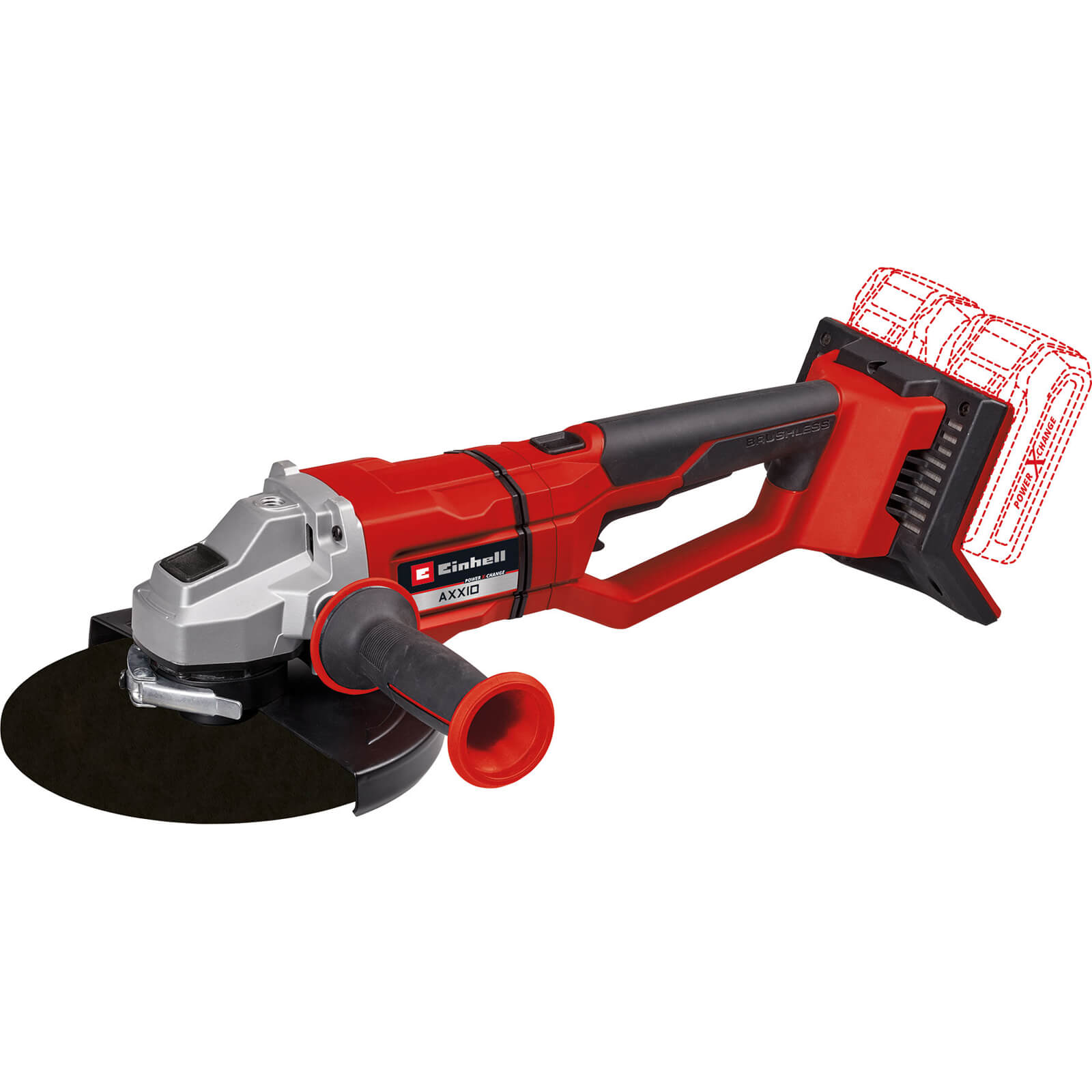 Image of Einhell AXXIO 36/230 Q 36v Cordless Brushless Angle Grinder 230mm No Batteries No Charger No Case