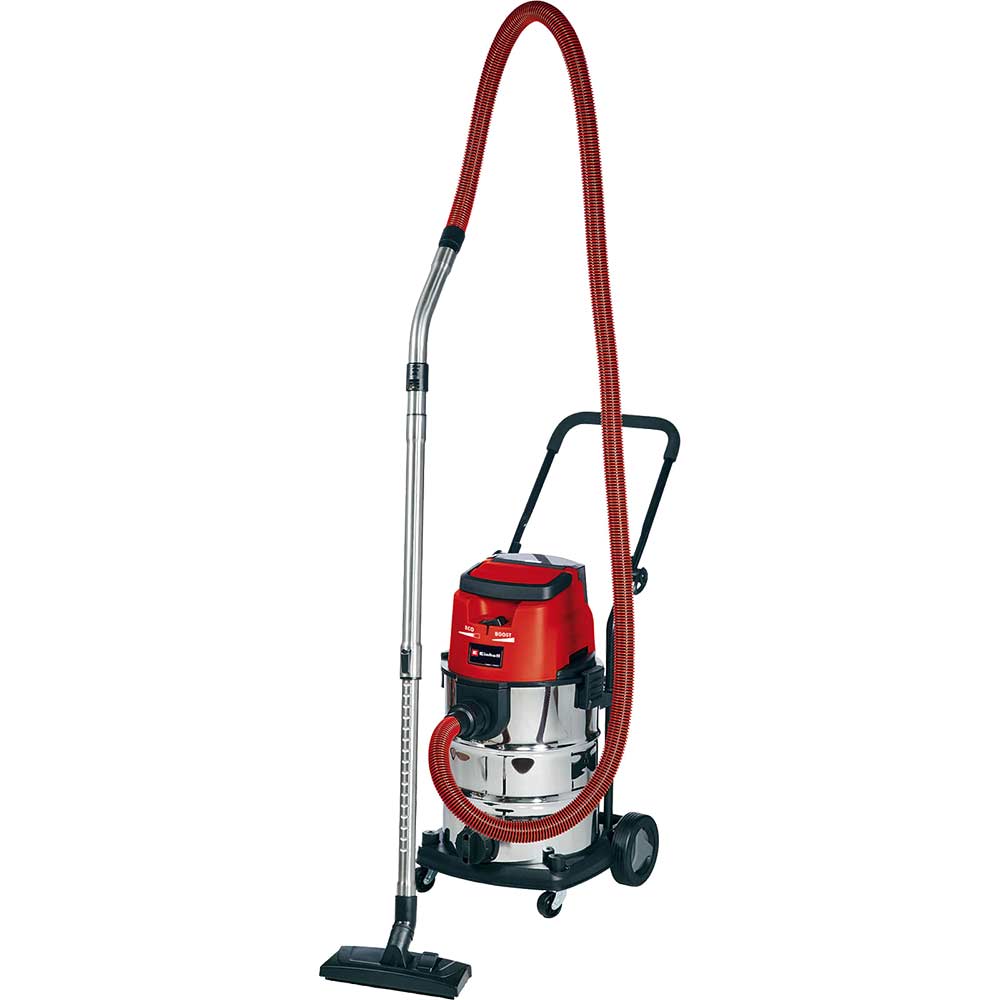 Einhell TE-VC 36/30 Li S 36v Cordless Stainless Steel Wet and Dry Vacuum Cleaner 30L No Batteries No Battery Charger