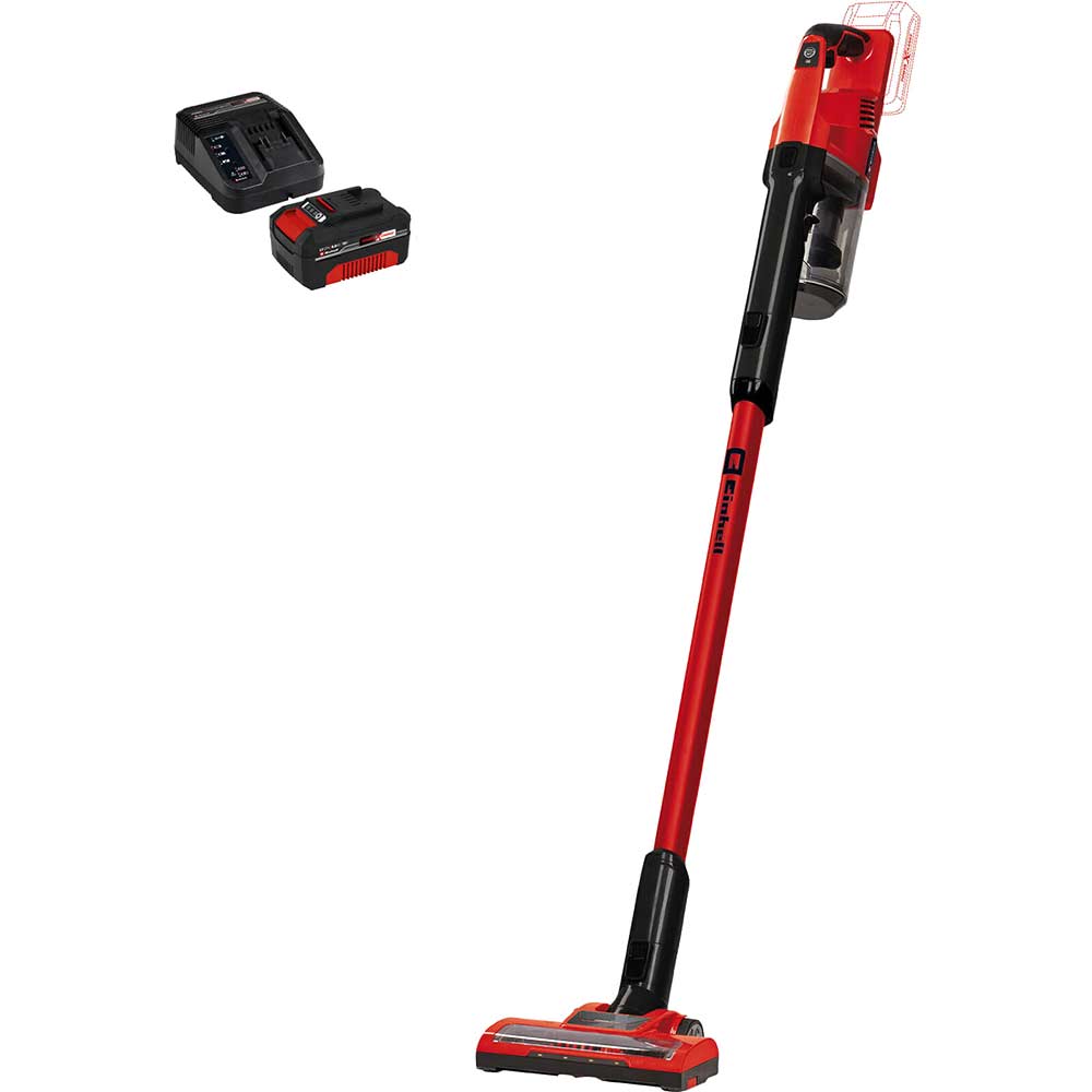 Image of Einhell TE-SV 18 Li 18v Cordless Stick Vacuum Cleaner 1 x 4ah Li-ion Charger