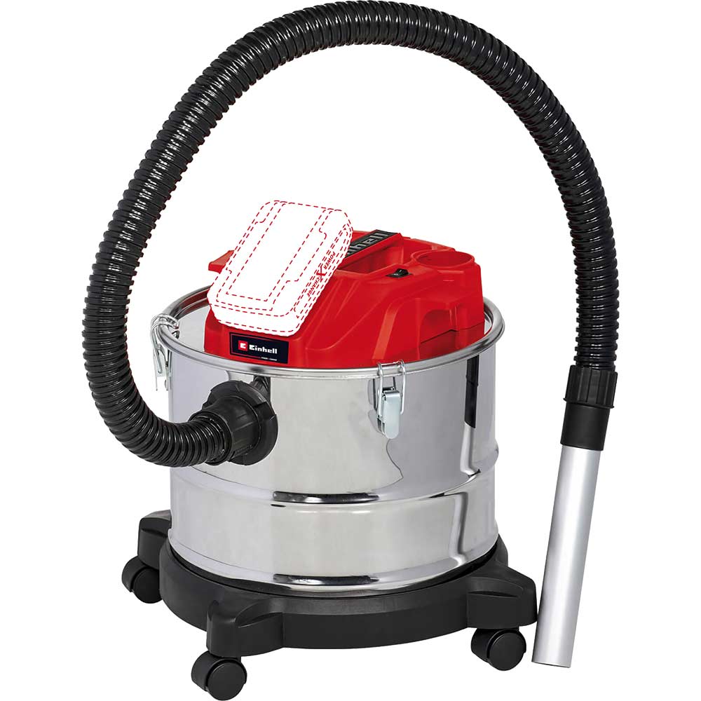Einhell TE-AV 18/15 Li 18v Cordless Ash Vacuum Cleaner 15L No Batteries No Battery Charger