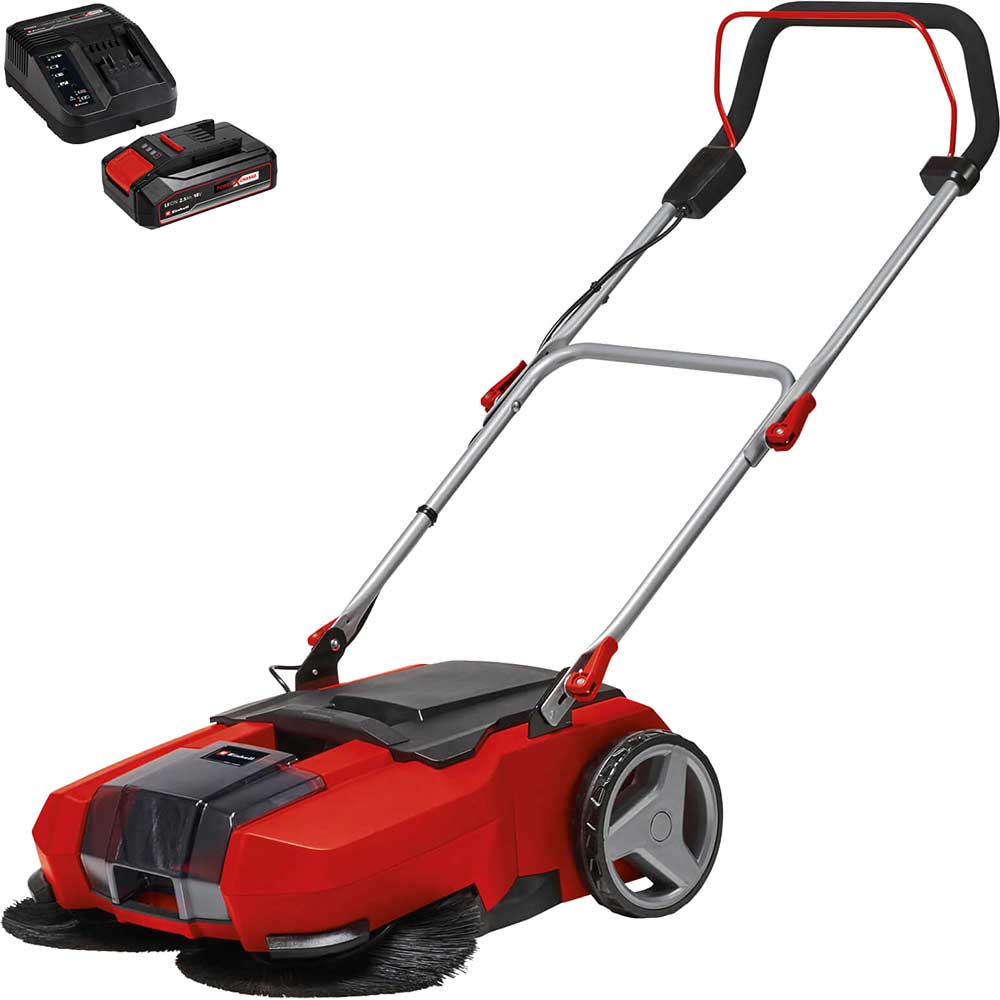 Image of Einhell TE-SW 18/610 Li 18v Cordless Push Sweeper 1 x 2.5ah Li-ion Charger