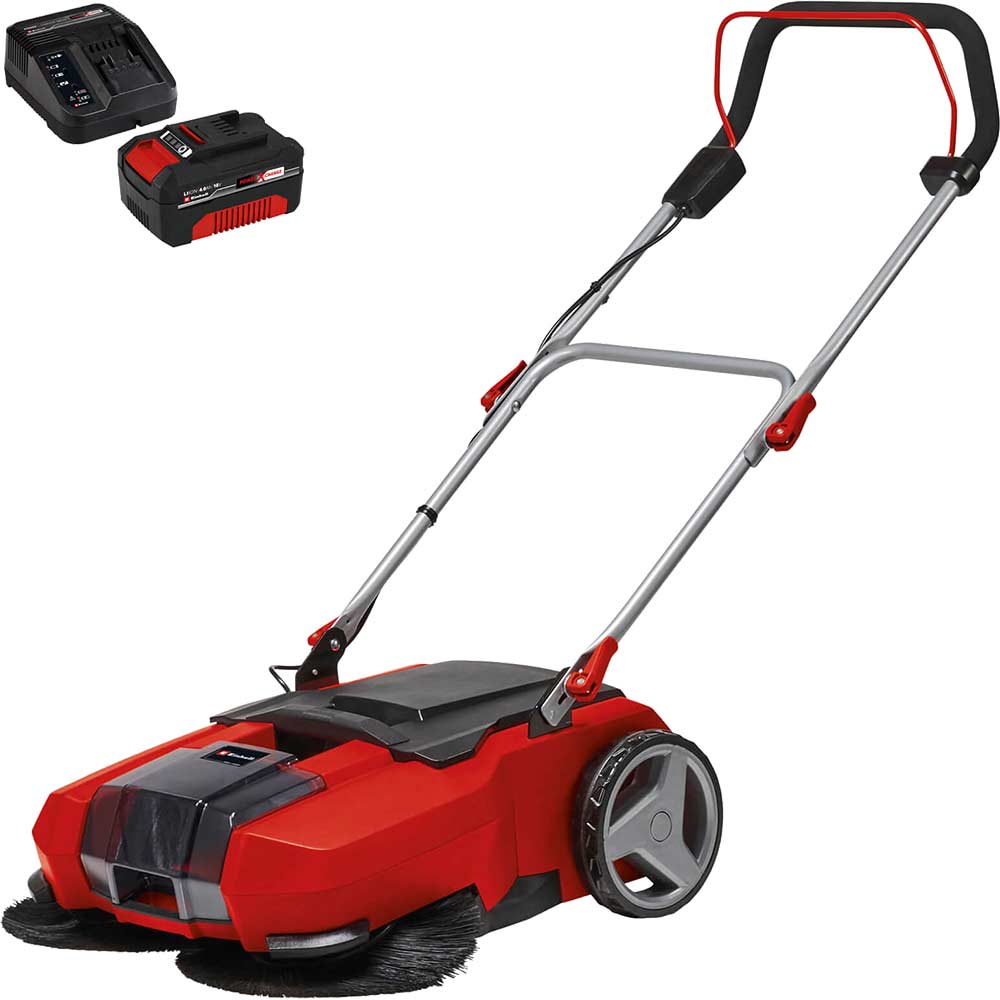 Image of Einhell TE-SW 18/610 Li 18v Cordless Push Sweeper 1 x 4ah Li-ion Charger