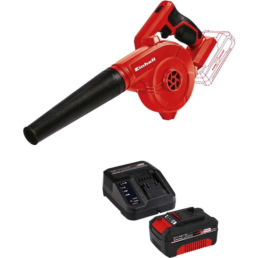 Image of Einhell TE-CB 18/180 Li 18v Cordless Workshop Blower 1 x 4ah Li-ion Charger No Case