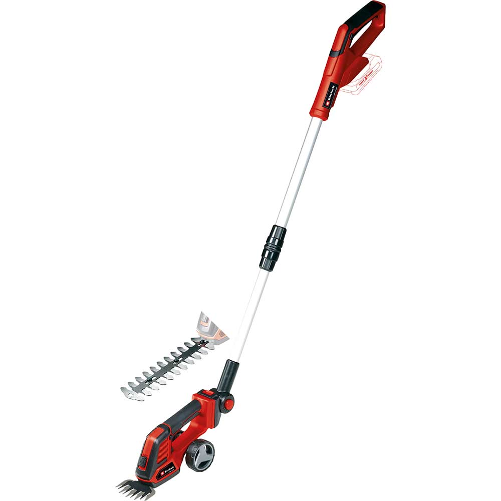 Einhell GE-CG 18/100 Li T 18v Cordless Grass Shears and Handle No Batteries No Charger