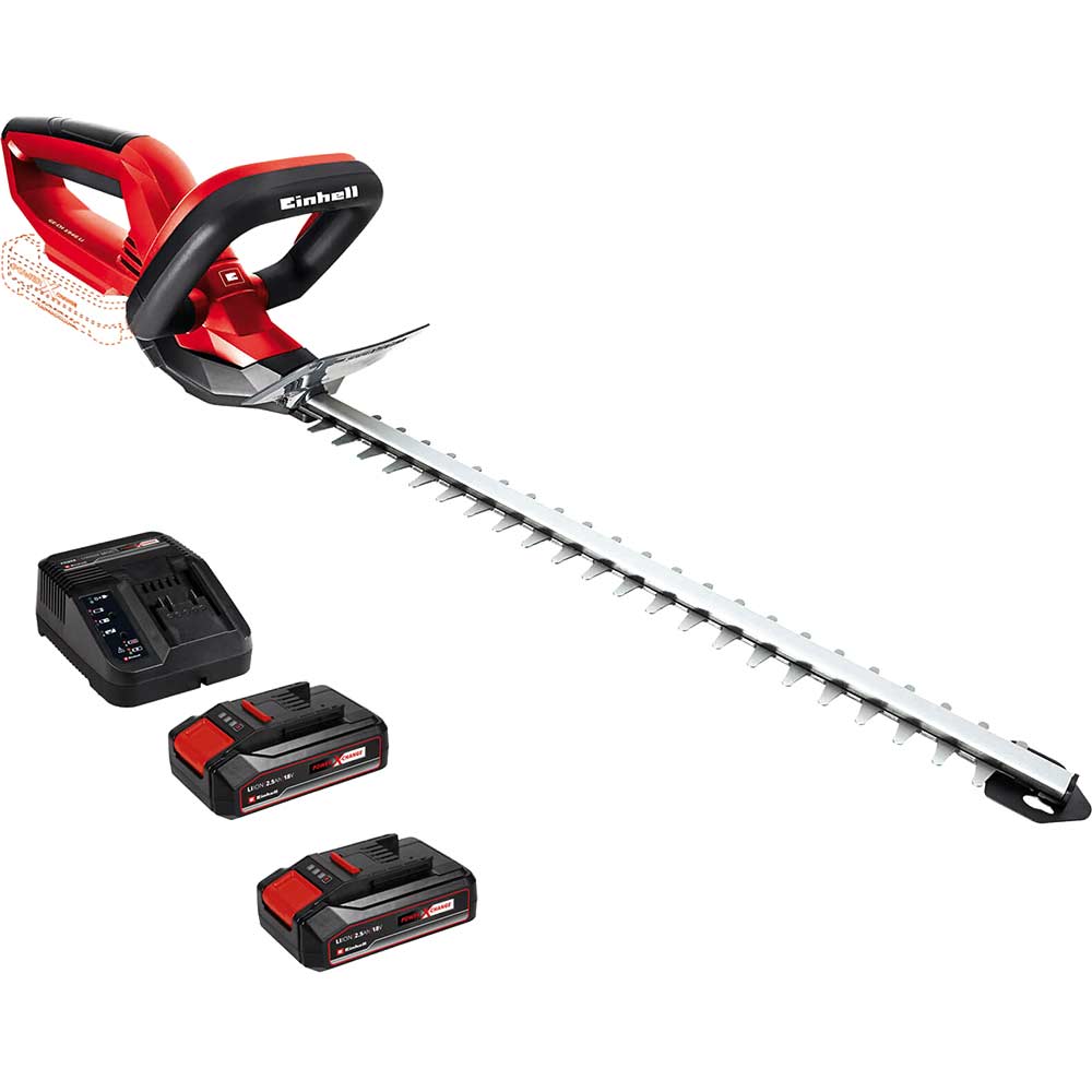 Image of Einhell GE-CH 1846 Li 18v Cordless Hedge Trimmer 460mm 2 x 2.5ah Li-ion Charger