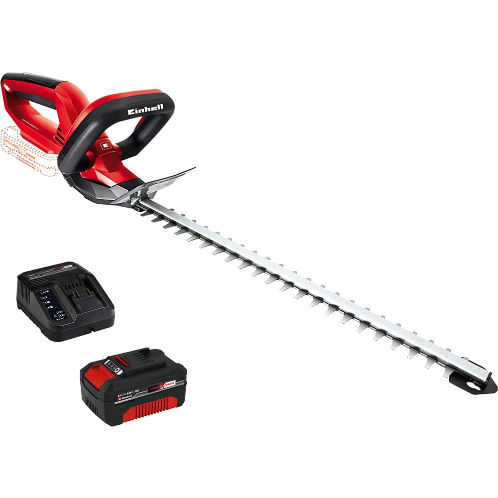 Image of Einhell GE-CH 1846 Li 18v Cordless Hedge Trimmer 460mm 1 x 4ah Li-ion Charger