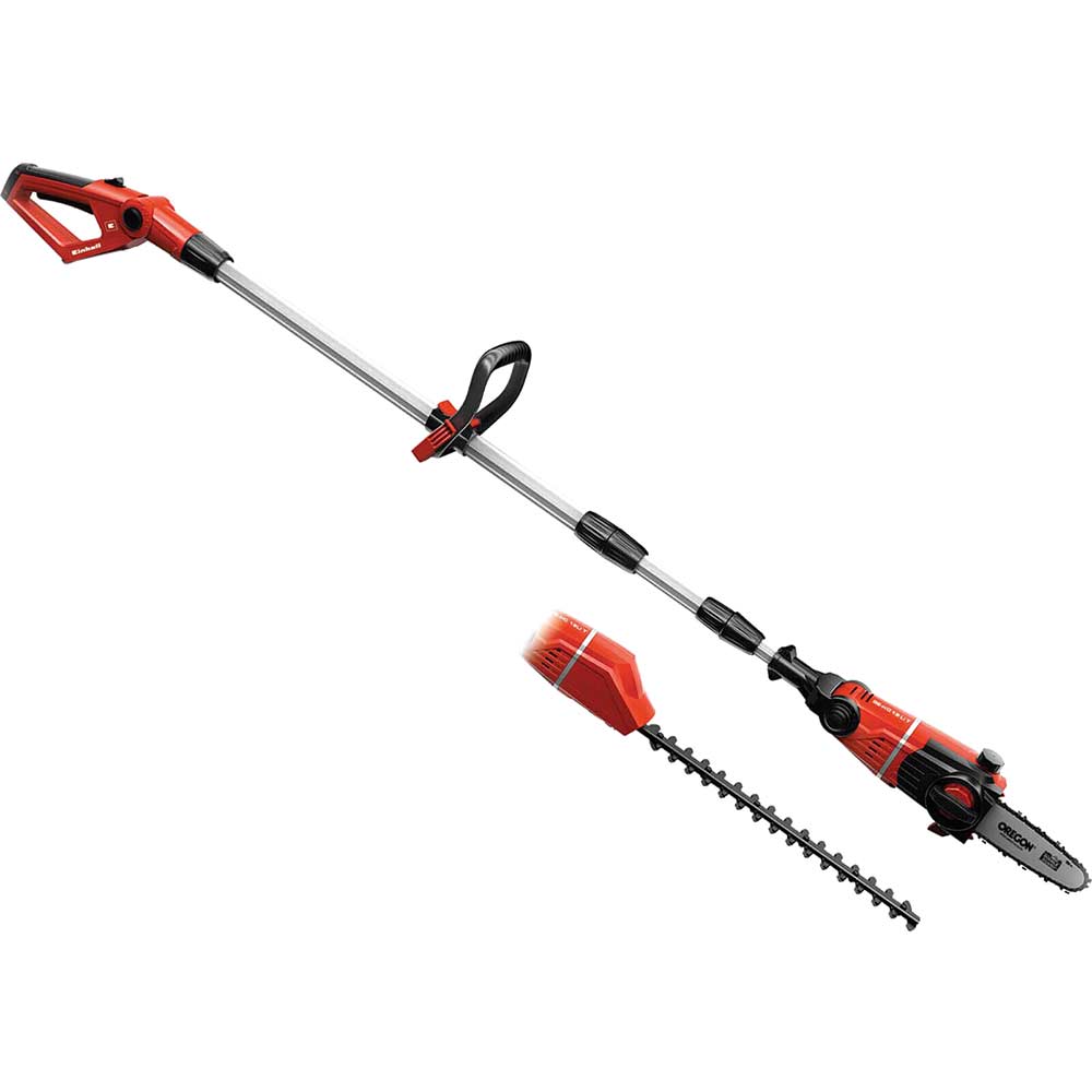 Einhell GE-HC 18 Li T 18v Cordless Telescopic Pole Pruner and Hedge Trimmer No Batteries No Charger