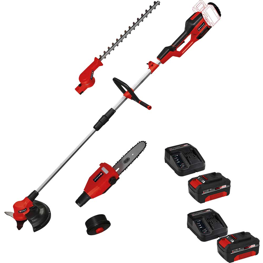 Einhell GE-LM 36/4in1 Li 36v Cordless Brushless High Reach Multi Tool 2 x 4ah Li-ion Battery Charger