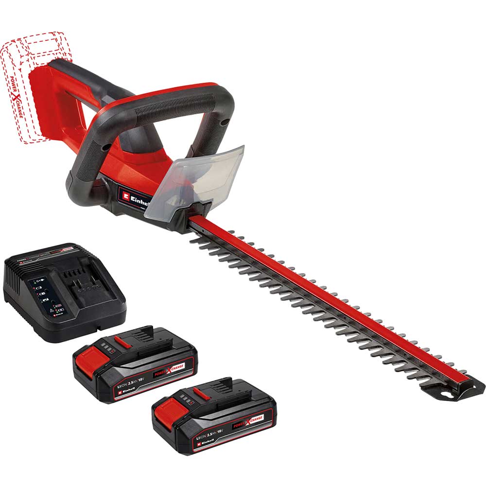 Image of Einhell Garden GC-CH 18/40 Li 18v Cordless Hedge Trimmer 400mm 2 x 2.5ah Li-ion Charger