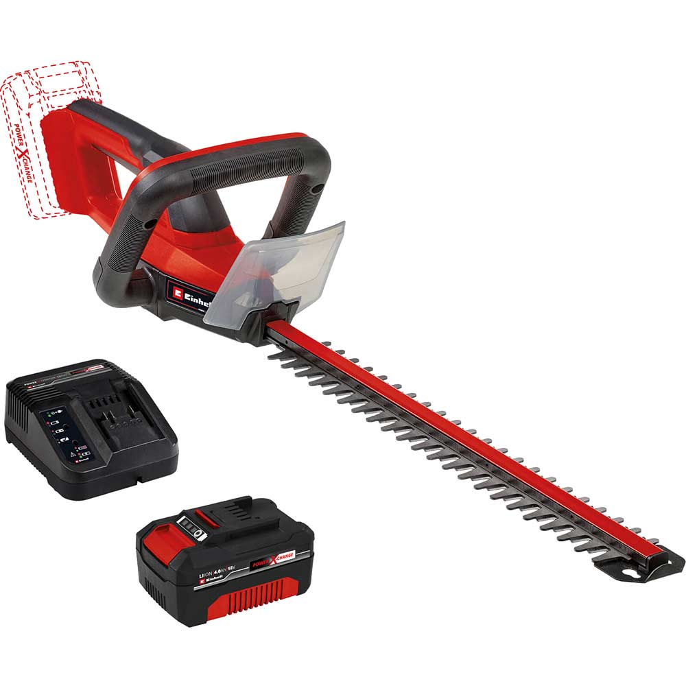 Image of Einhell Garden GC-CH 18/40 Li 18v Cordless Hedge Trimmer 400mm 1 x 4ah Li-ion Charger