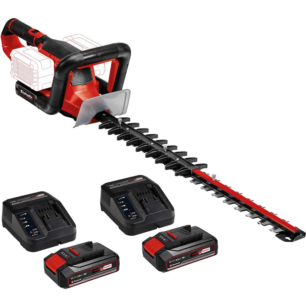 Image of Einhell GE-CH 36/65 Li 36v Cordless Hedge Trimmer 650mm 2 x 2.5ah Li-ion Charger