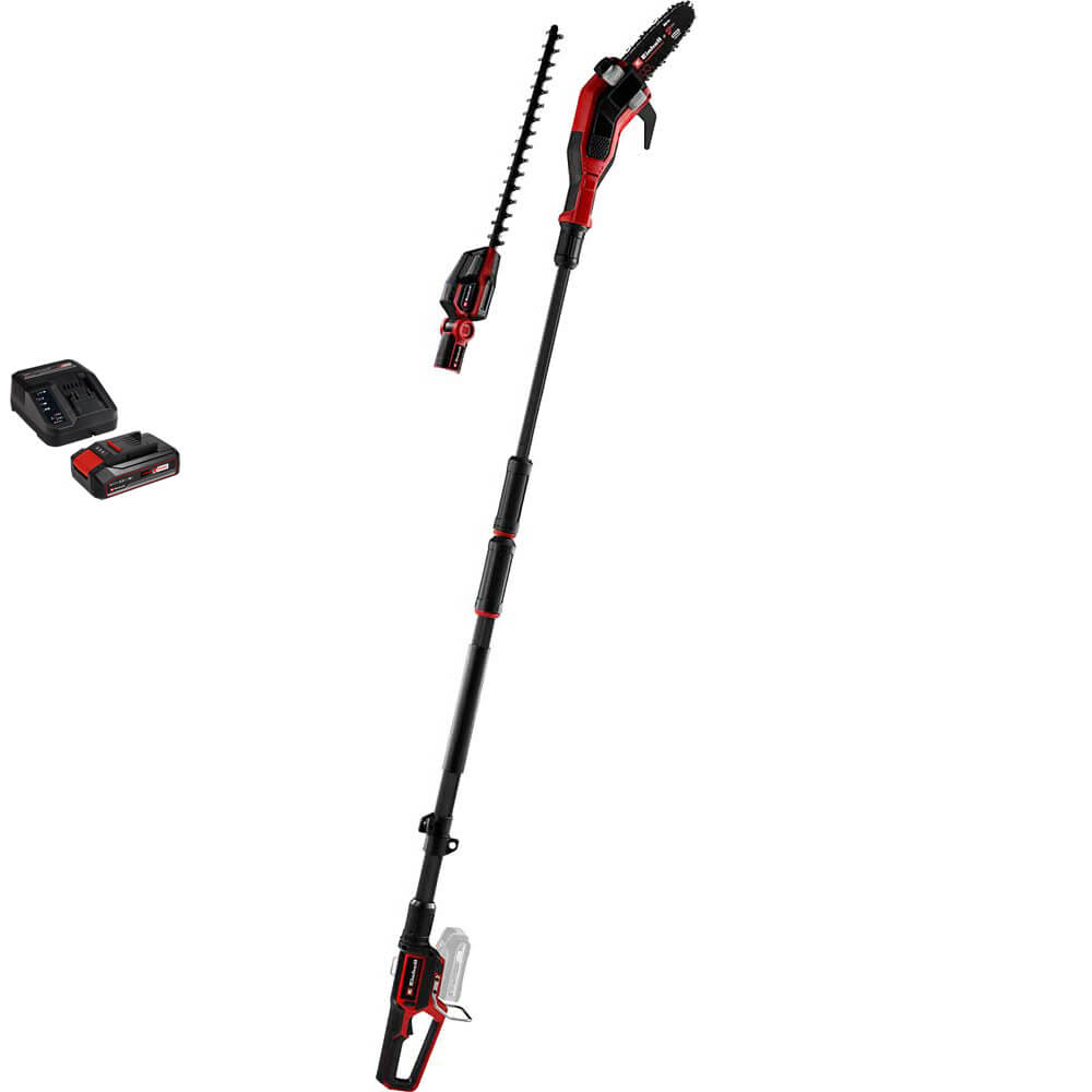 Einhell Professional GP-HC 18/5020 Li T BL 18v Cordless Brushless Hedge Trimmer and Pole Pruner 1 x 2.5ah Li-ion Battery Charger