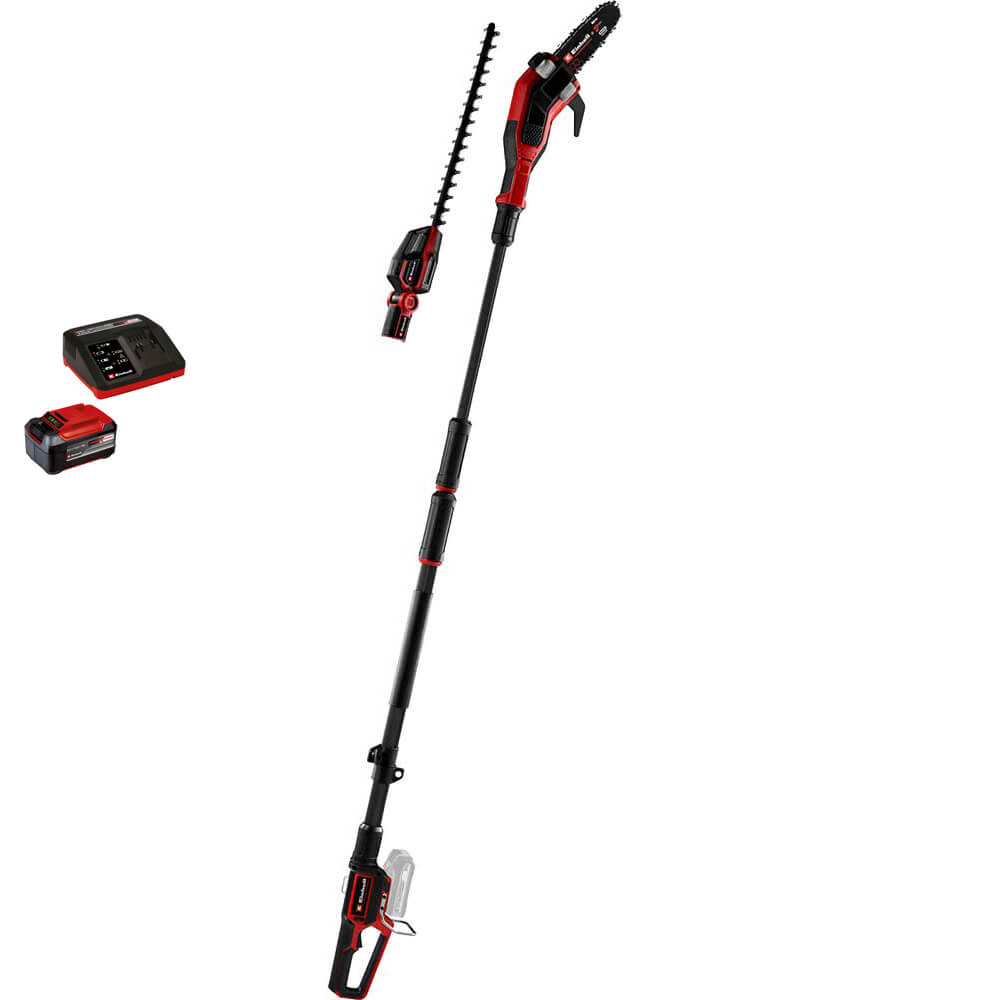 Einhell Professional GP-HC 18/5020 Li T BL 18v Cordless Brushless Hedge Trimmer and Pole Pruner 1 x 5.2ah Li-ion Battery Charger