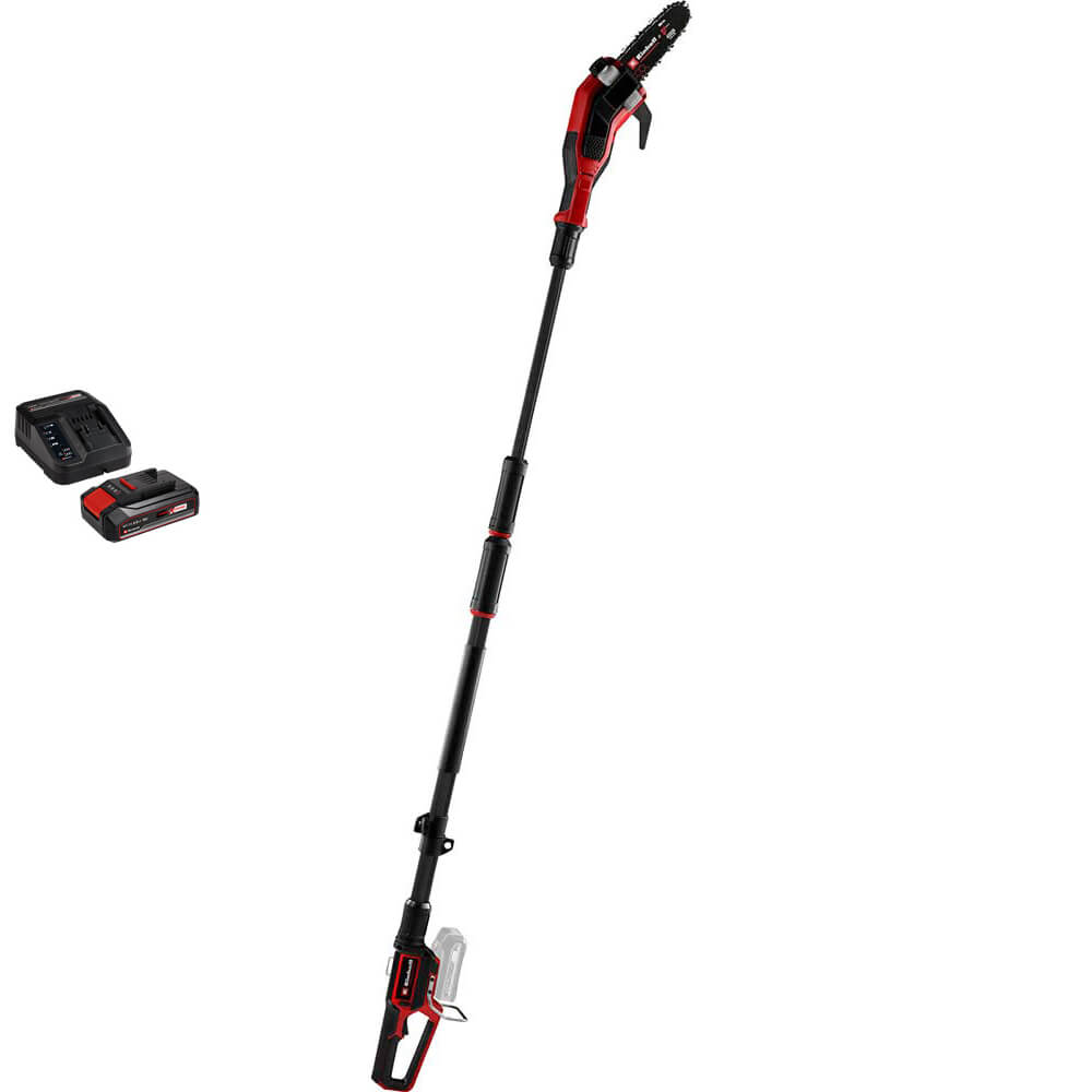 Einhell Professional GP-LC 18/20 Li T BL 18V Cordless Brushless Pole Pruner 200mm 1 x 2.5ah Li-ion Battery Charger