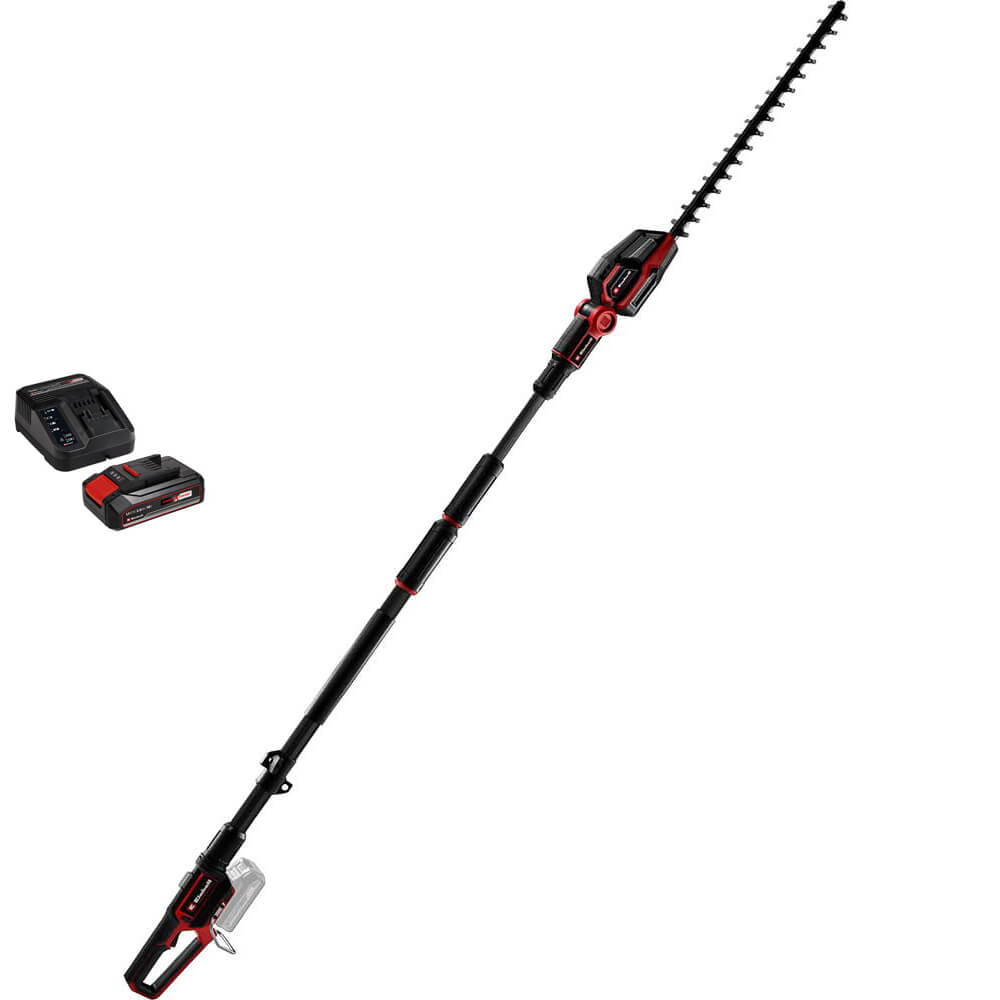 Einhell Professional GP-HH 18/50 Li T BL 18v Cordless Brushless Telescopic Hedge Trimmer 500mm 1 x 2.5ah Li-ion Battery Charger
