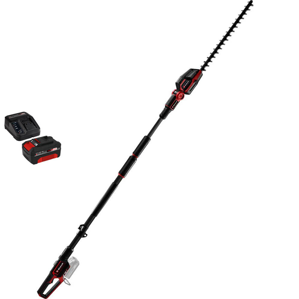 Einhell Professional GP-HH 18/50 Li T BL 18v Cordless Brushless Telescopic Hedge Trimmer 500mm 1 x 4ah Li-ion Battery Charger