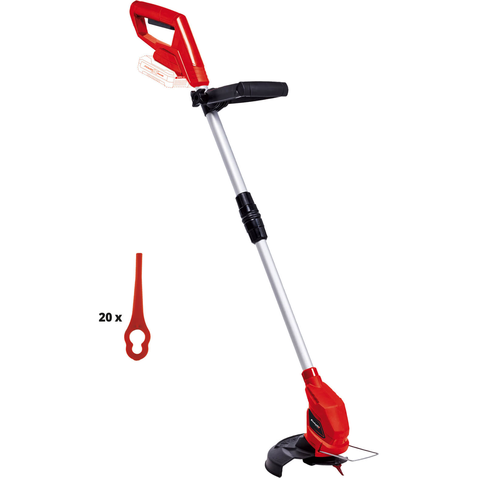 Image of Einhell GC-CT 18/24 Li 18v Cordless Telescopic Grass Trimmer 240mm No Batteries No Charger