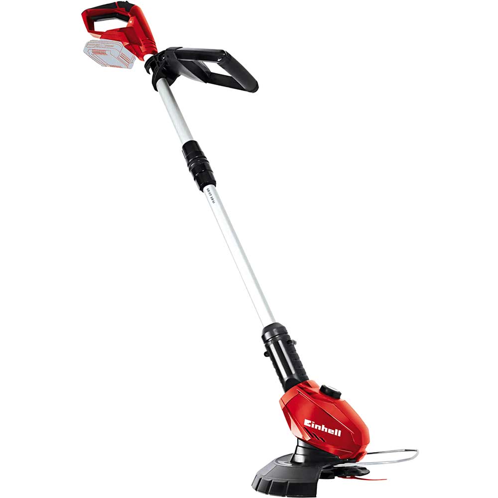 Image of Einhell GE-CT 18 Li 18v Cordless Telescopic Grass Trimmer and Edger 240mm No Batteries No Charger