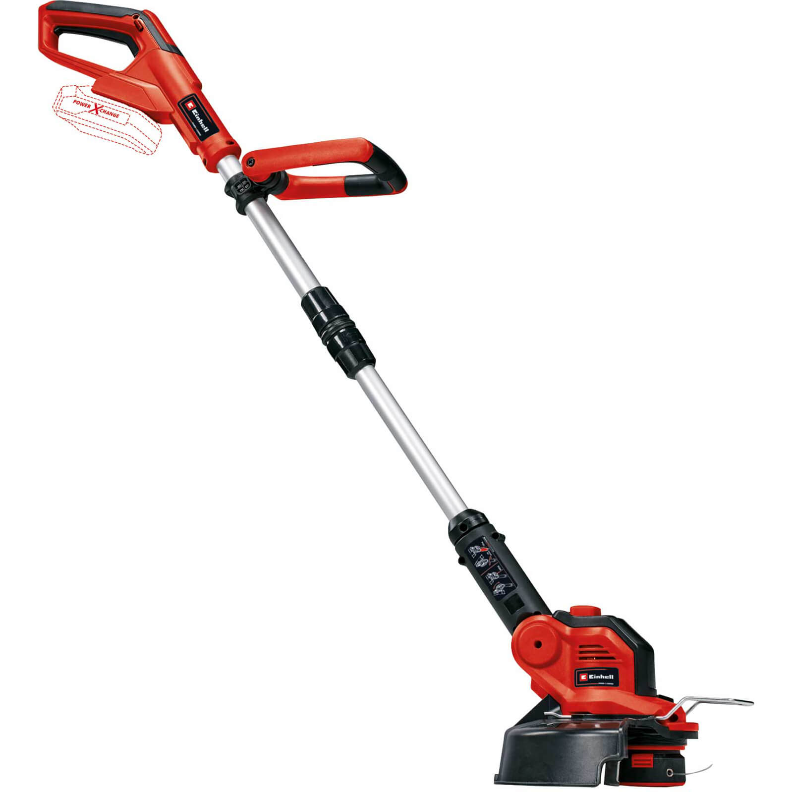 Image of Einhell GE-CT 18/28 Li 18v Cordless Telescopic Grass Trimmer and Edger 280mm No Batteries No Charger