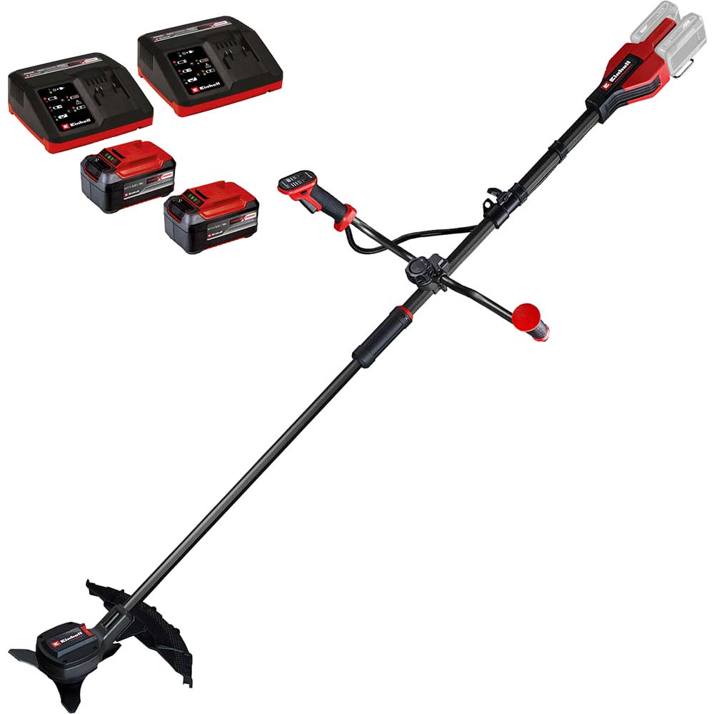 Einhell Professional GP-BC 36/430 Li BL 36v Cordless Brushless Brush Cutter 255/430mm 2 x 5.2ah Li-ion Twin or Dual Battery Charger