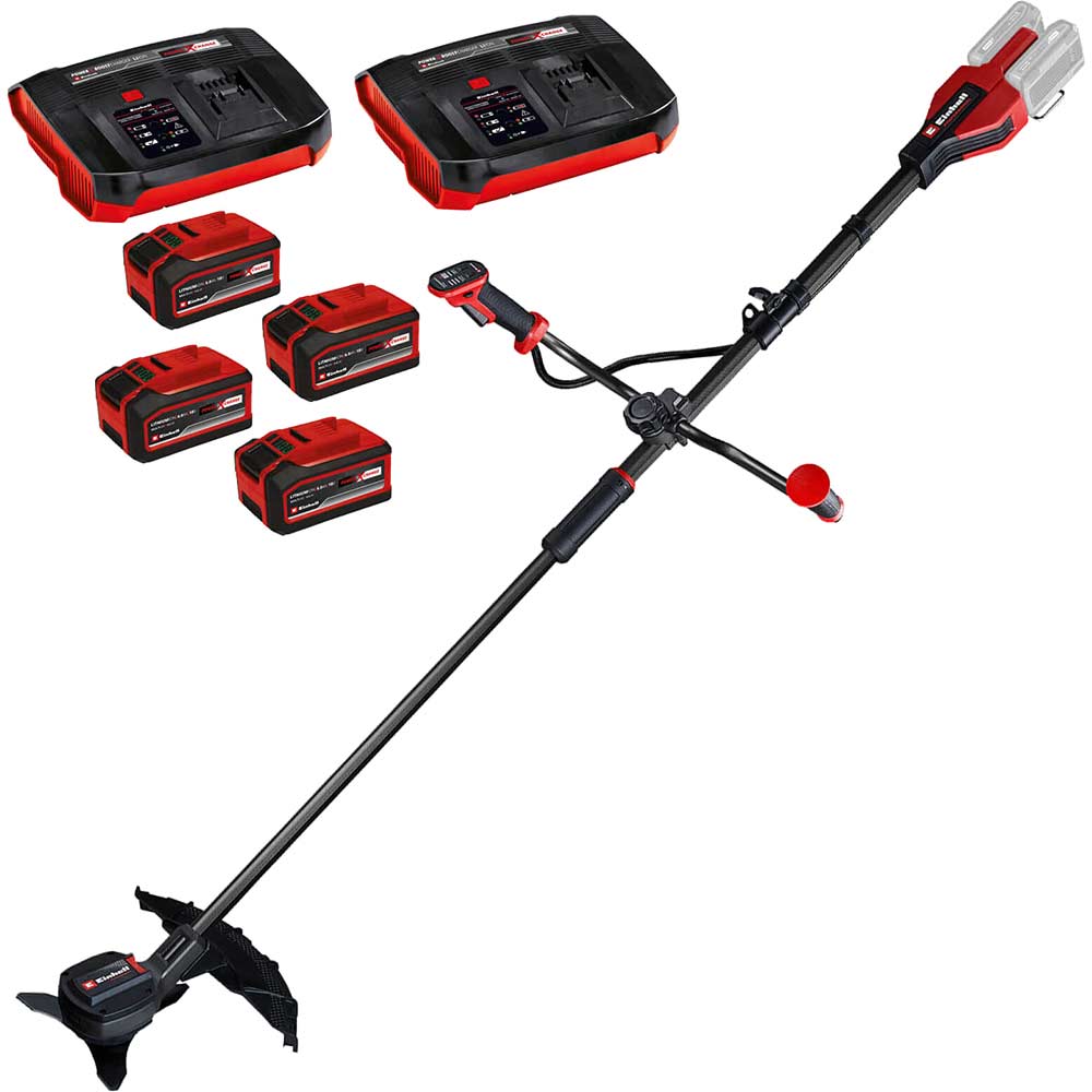 Einhell Professional GP-BC 36/430 Li BL 36v Cordless Brushless Brush Cutter 255/430mm 4 x 6ah Li-ion Twin or Dual Battery Charger