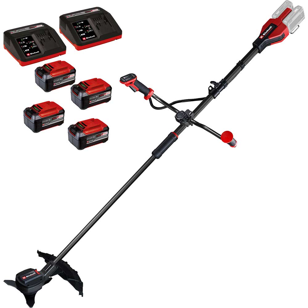 Einhell Professional GP-BC 36/430 Li BL 36v Cordless Brushless Brush Cutter 255/430mm 4 x 5.2ah Li-ion Twin or Dual Battery Charger