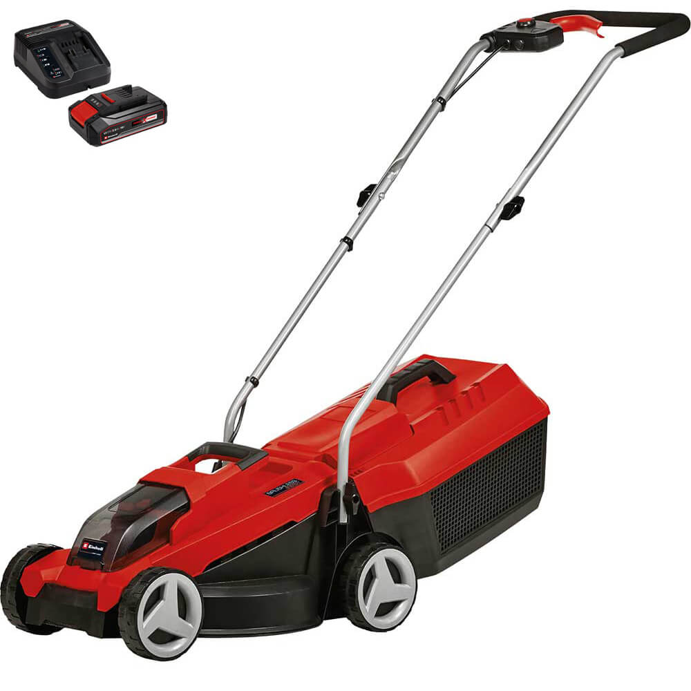 Einhell GE-CM 18/32 Li 18v Cordless Brushless Rotary Lawnmower 320mm 1 x 2.5ah Li-ion Charger