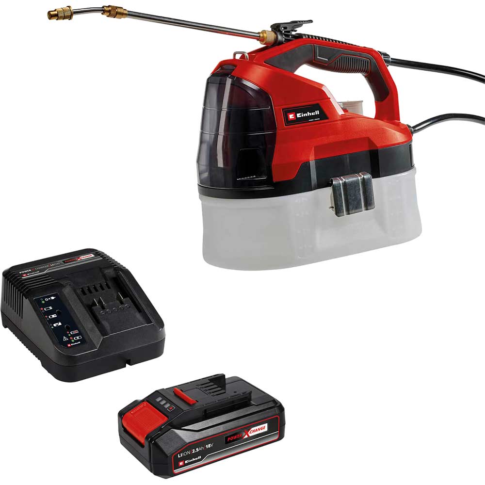 Einhell GE-WS 18/35 18v Cordless Weed Sprayer 3.8L 1 x 2.5ah Li-ion Charger