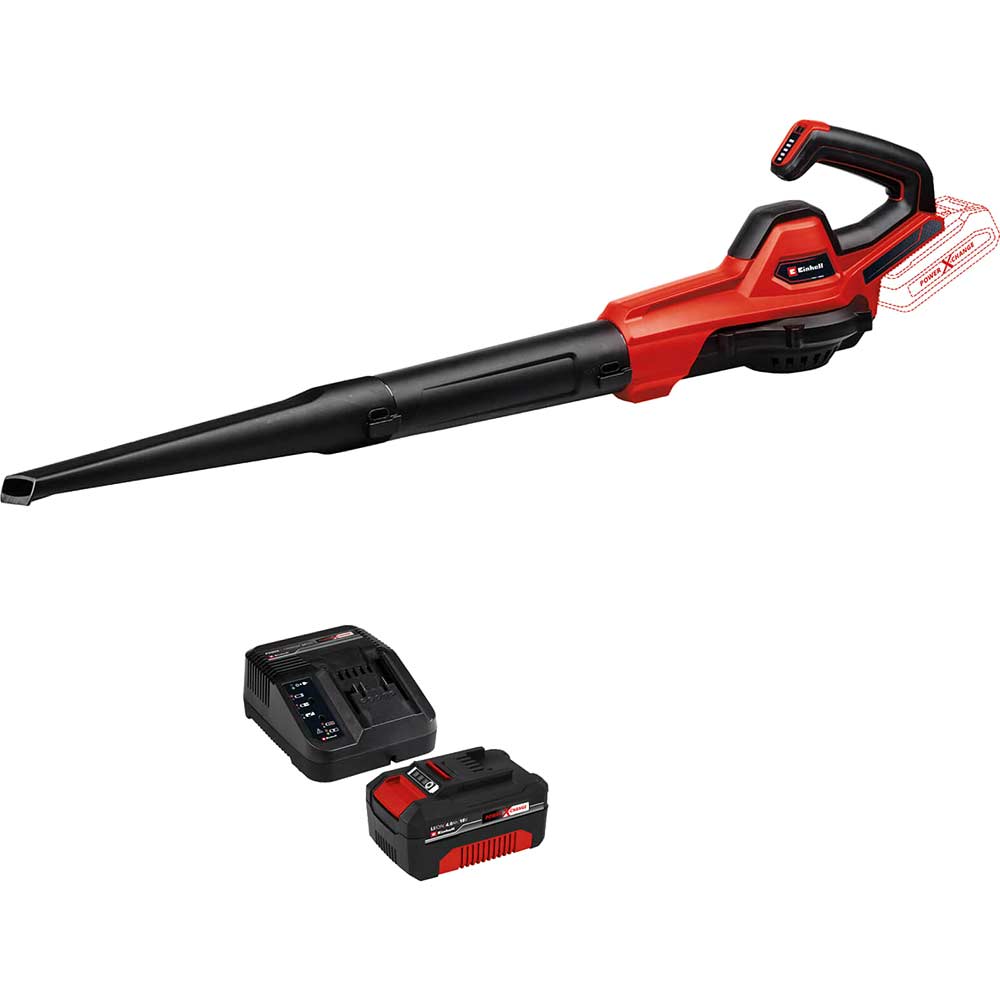 Einhell GE-UB 18/250 Li E 18v Cordless Leaf Blower 1 x 4ah Li-ion Charger