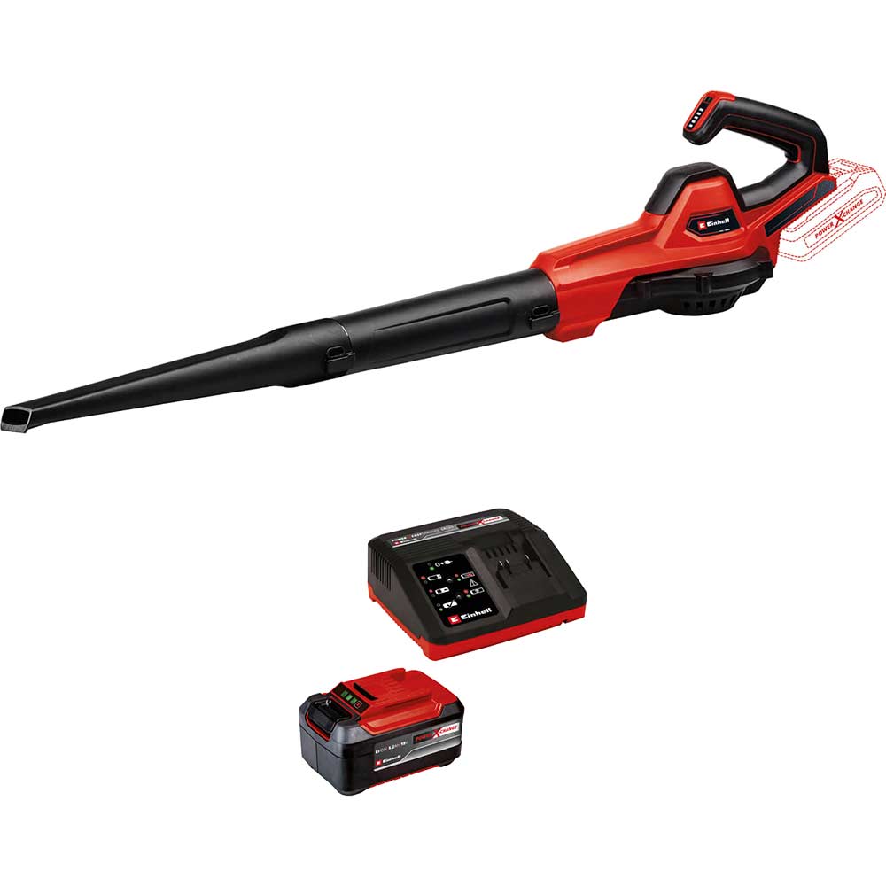 Einhell GE-UB 18/250 Li E 18v Cordless Leaf Blower 1 x 5.2ah Li-ion Charger