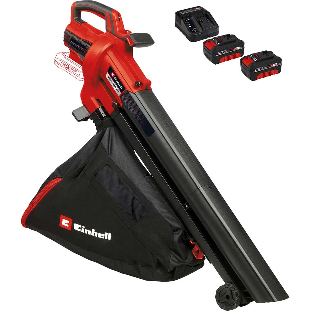 Einhell VENTURRO 18/210 18v Cordless Brushless Leaf Blower and Vacuum 2 x 4ah Li-ion Charger