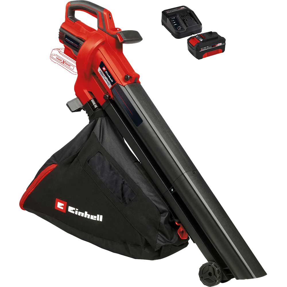 Einhell VENTURRO 18/210 18v Cordless Brushless Leaf Blower and Vacuum 1 x 4ah Li-ion Charger