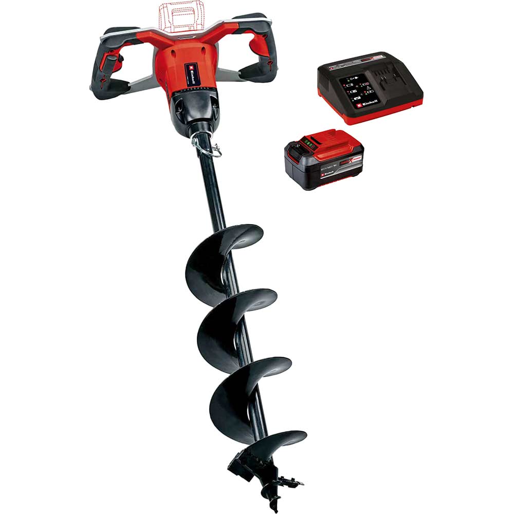 Einhell Professional GP-EA 18/150 Li BL 18v Cordless Brushless Earth Drill Auger 1 x 5.2ah Li-ion Battery Charger