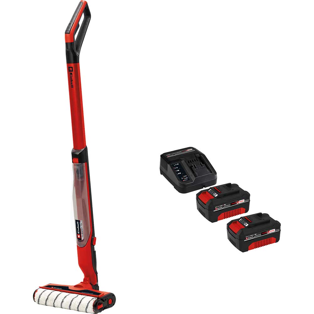 Einhell CLEANEXXO 18v Cordless Hard Floor Cleaner 2 x 4ah Li-ion Charger