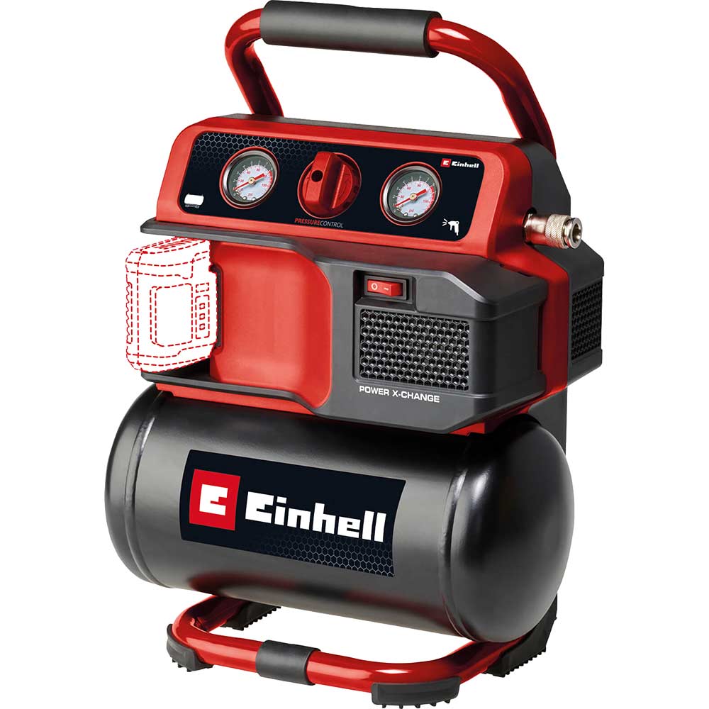 Einhell TE-AC 18/75 Li OF 18v Cordless Oil Free Air Compressor 5 Litre No Batteries No Battery Charger
