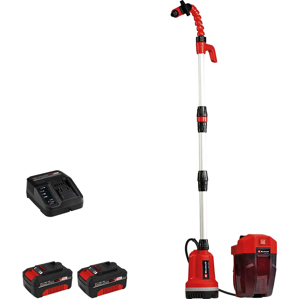 Einhell GE-PP 18 RB Li 18v Cordless Rain Barrel Pump 3000 l/h 2 x 4ah Li-ion Battery Charger