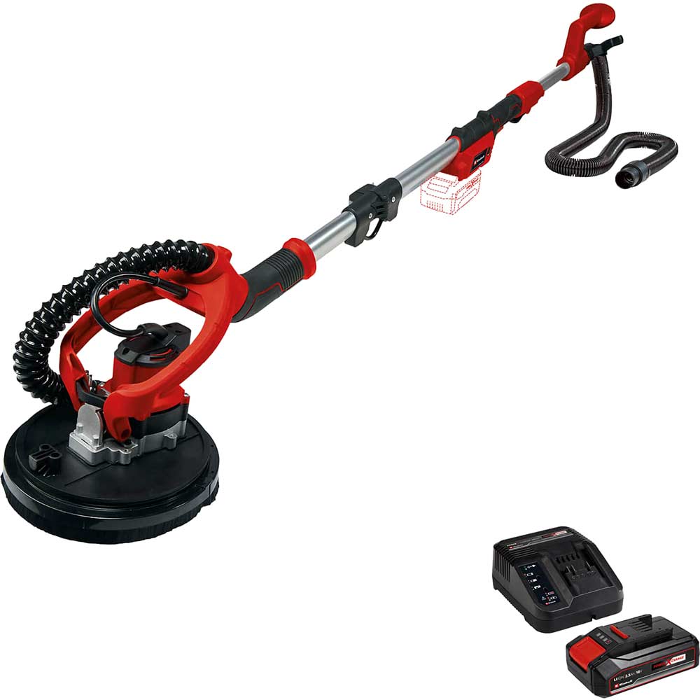 Einhell TE-DW 18/225 Li 18v Cordless 225mm Drywall Sander 1 x 2.5ah Li-ion Charger No Case