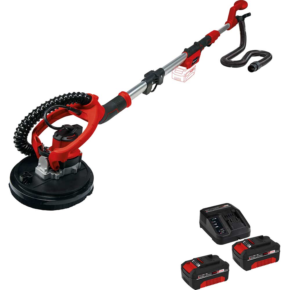 Einhell TE-DW 18/225 Li 18v Cordless 225mm Drywall Sander 2 x 4ah Li-ion Charger No Case