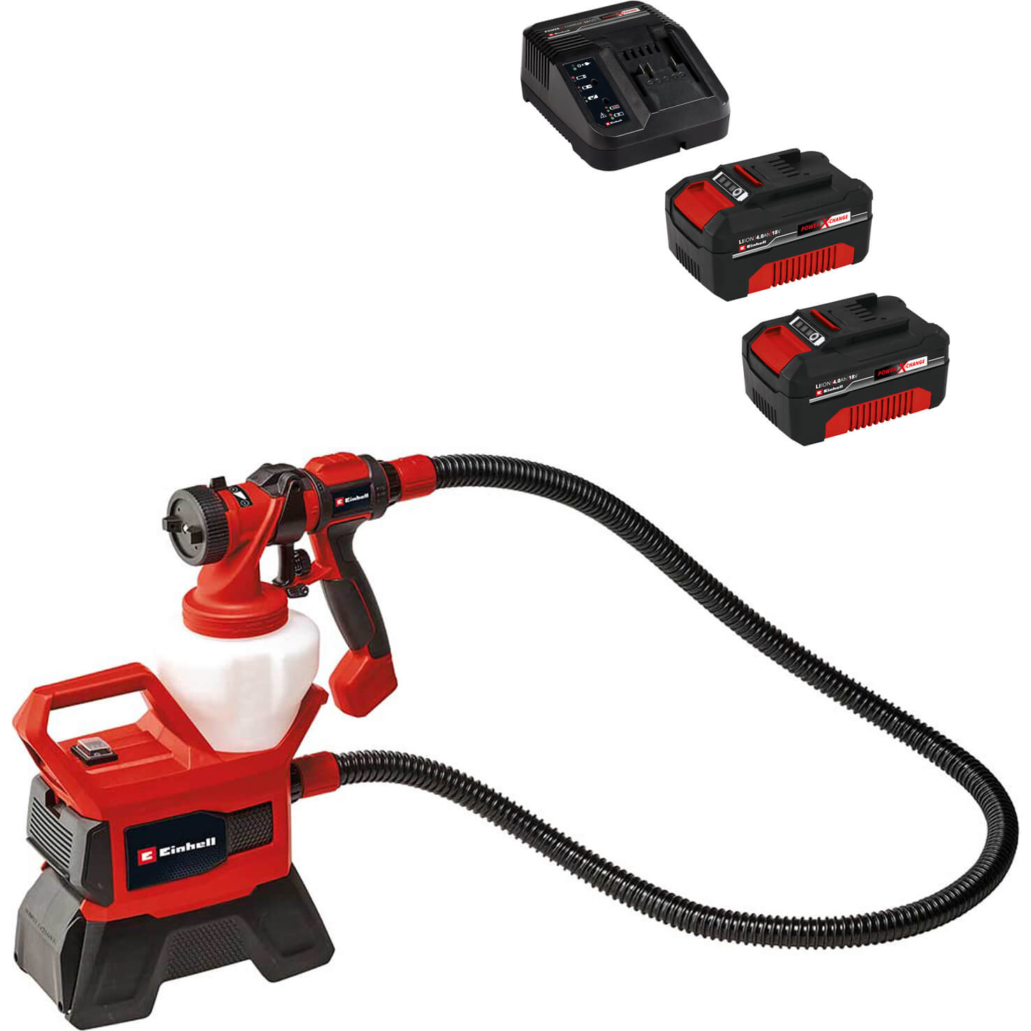 Photos - Paint Sprayer Einhell TE-SY 18/90 Li 18v Cordless Paint Spray System 2 x 4ah Li-ion Charger No Case 
