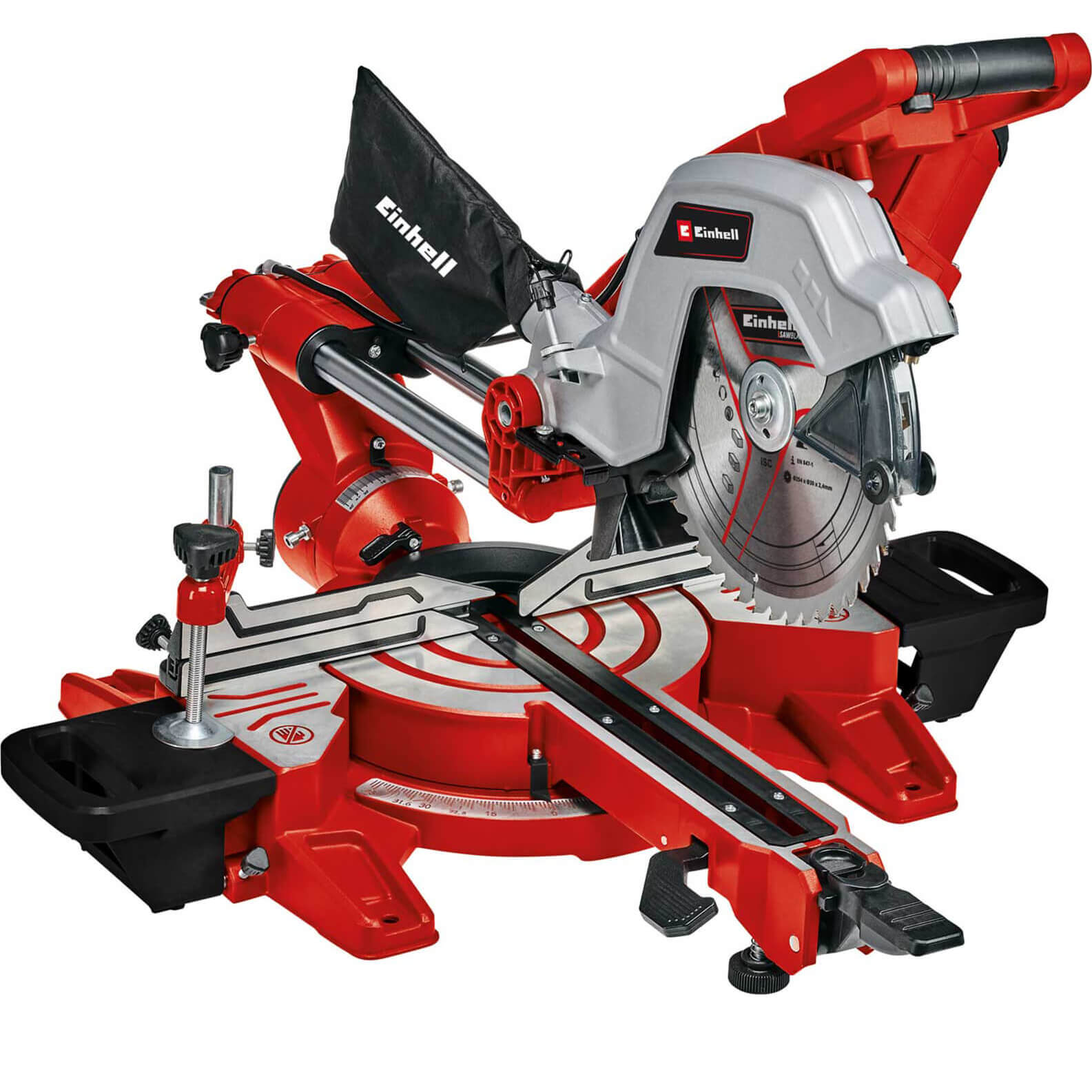 Image of Einhell TE-SM 254 Double Bevel Sliding Mitre Saw 254mm