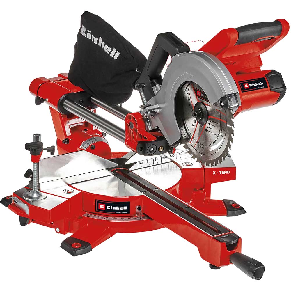 Image of Einhell TE-SM 36/210 36v Cordless Sliding Mitre Saw 210mm No Batteries No Charger No Case