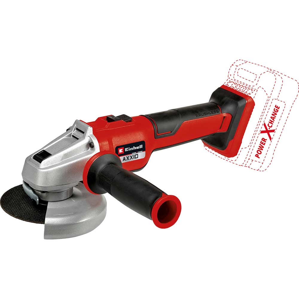 Image of Einhell AXXIO 18/125 Q 18v Quick Release Brushless Angle Grinder 125mm No Batteries No Charger No Case