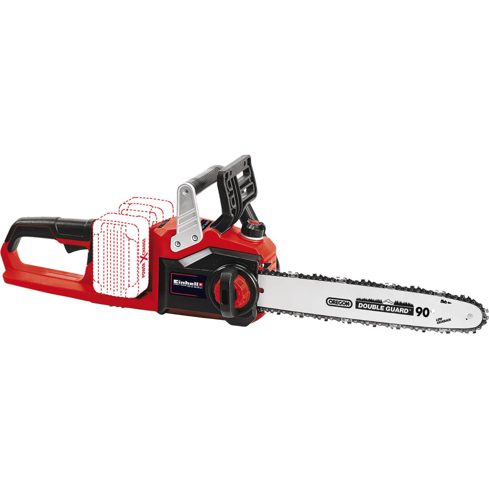 Einhell GE-LC 36/35 Li 36v Cordless Brushless Chainsaw 350mm (Uses 2 x 18v) No Batteries No Charger