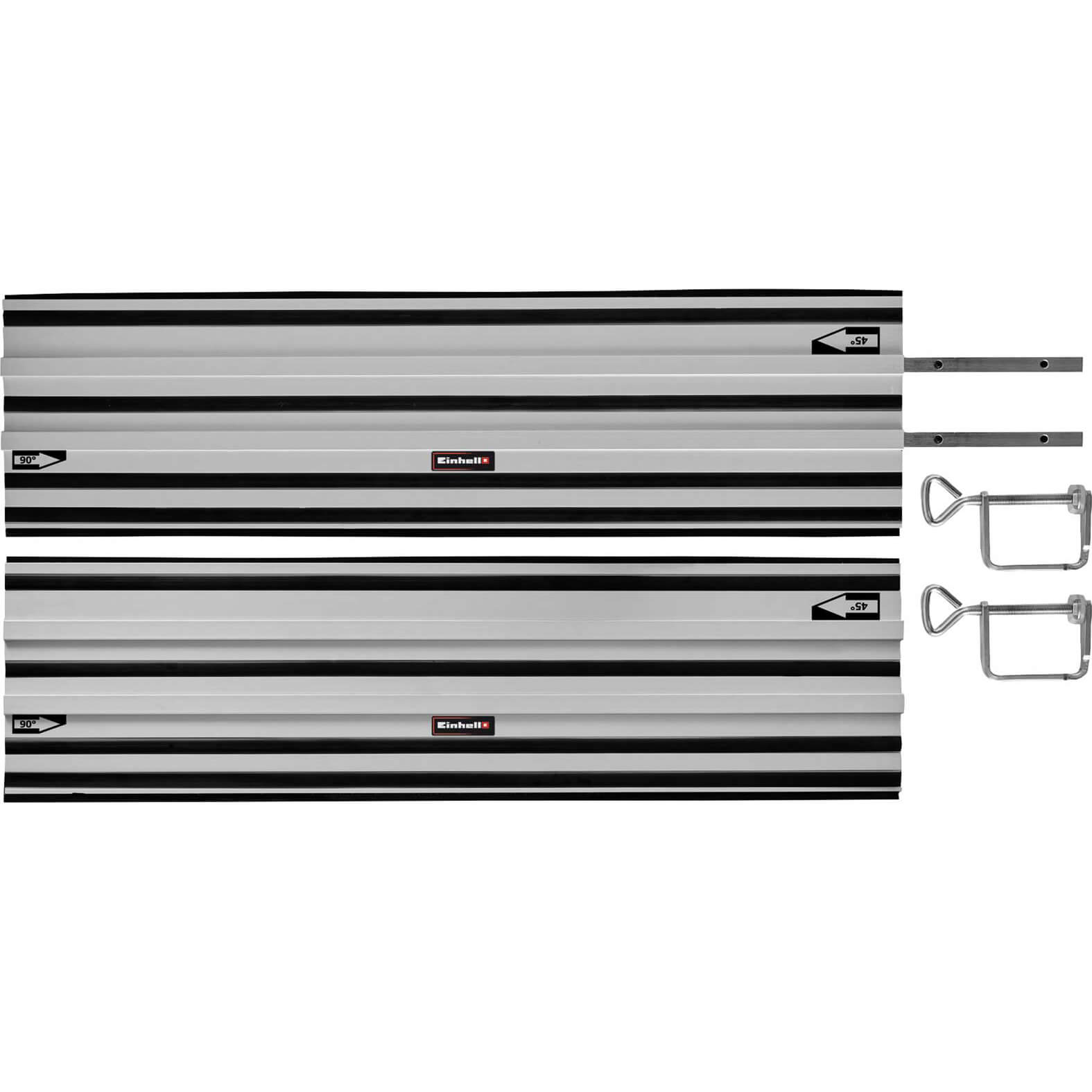 Image of Einhell Aluminium Guide Rails for Plunge Saws 1m Pack of 2