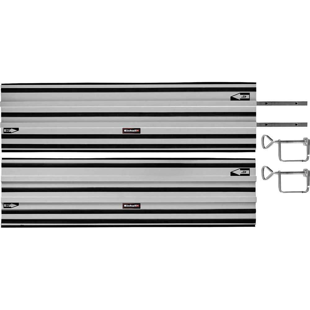 Image of Einhell Aluminium Guide Rails for Plunge Saws 1m Pack of 2