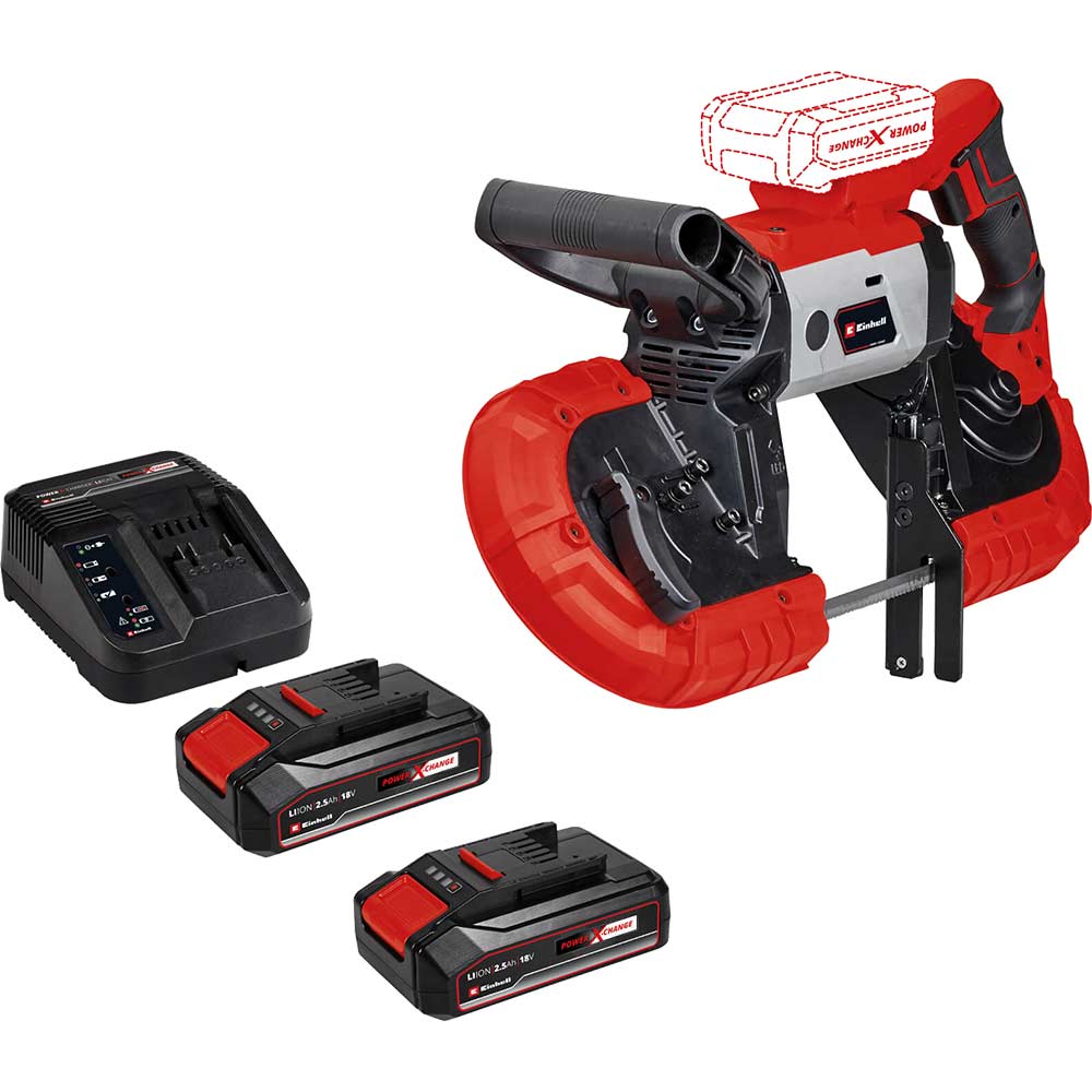 Einhell TE-MB 18/127 Li 18v Cordless Bandsaw 2 x 2.5ah Li-ion Battery Charger No Case